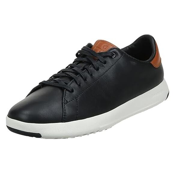 NWT Cole Haan Men's Grandpro Tennis Fashion Sneaker, Black/British Tan-Sz 11.5